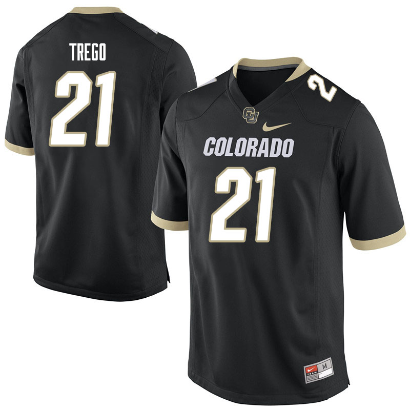 Men #21 Kyle Trego Colorado Buffaloes College Football Jerseys Sale-Black - Click Image to Close